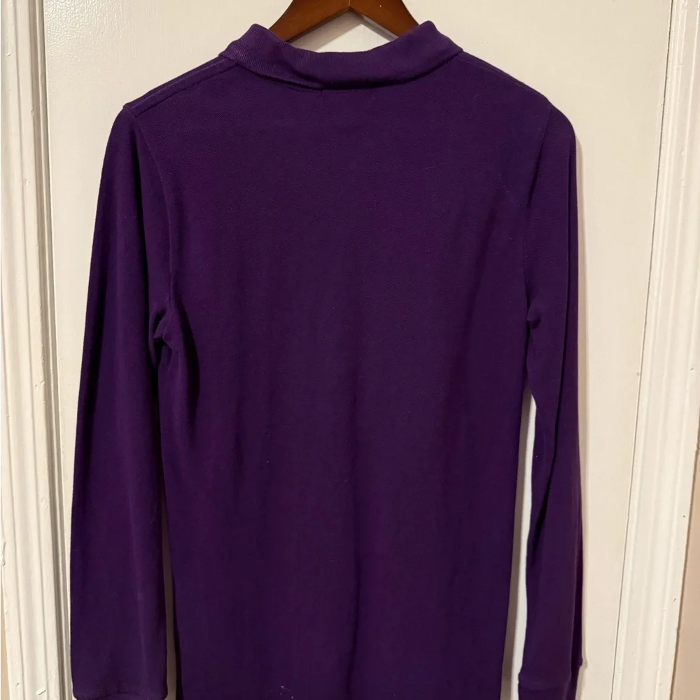 Polo by Ralph Lauren Purple Shirt with Yellow Logo - Picture 2 of 3
